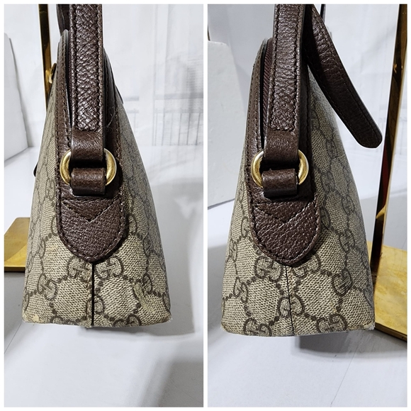 GUCCI GG Ophidia Web Sherry Line Shoulder Bag Beige/Brown - Picture 7 of 16